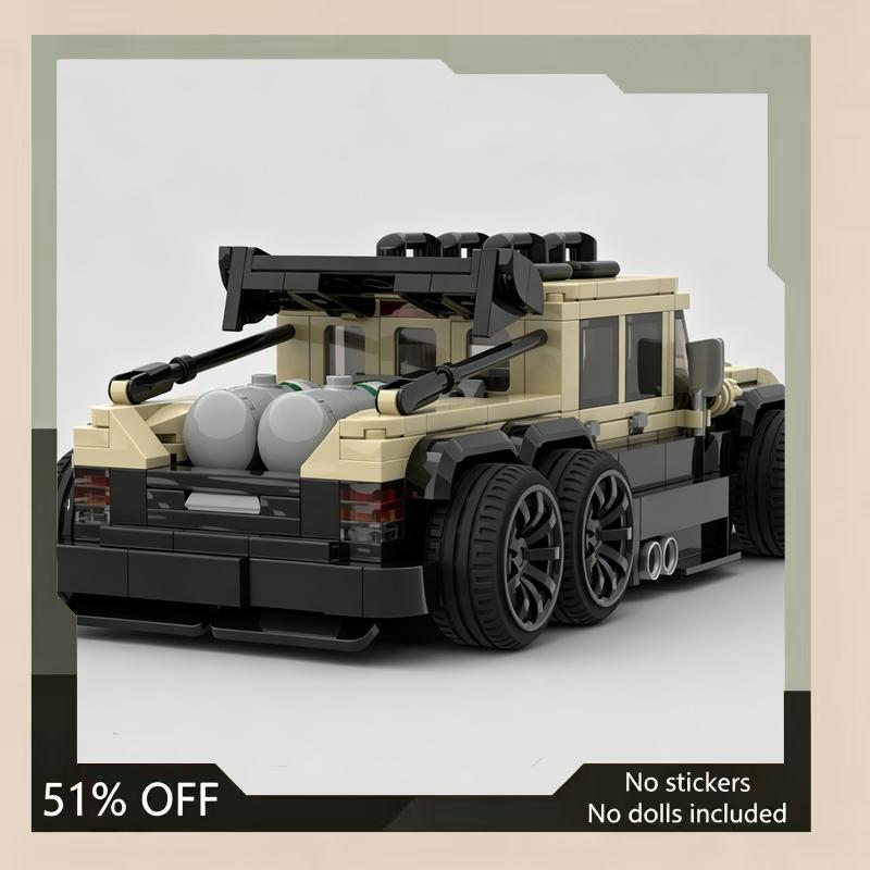 568PCS 2009 Custom 6x6 SUV MOC Building Blocks Vehicle DIY Assembly Gift