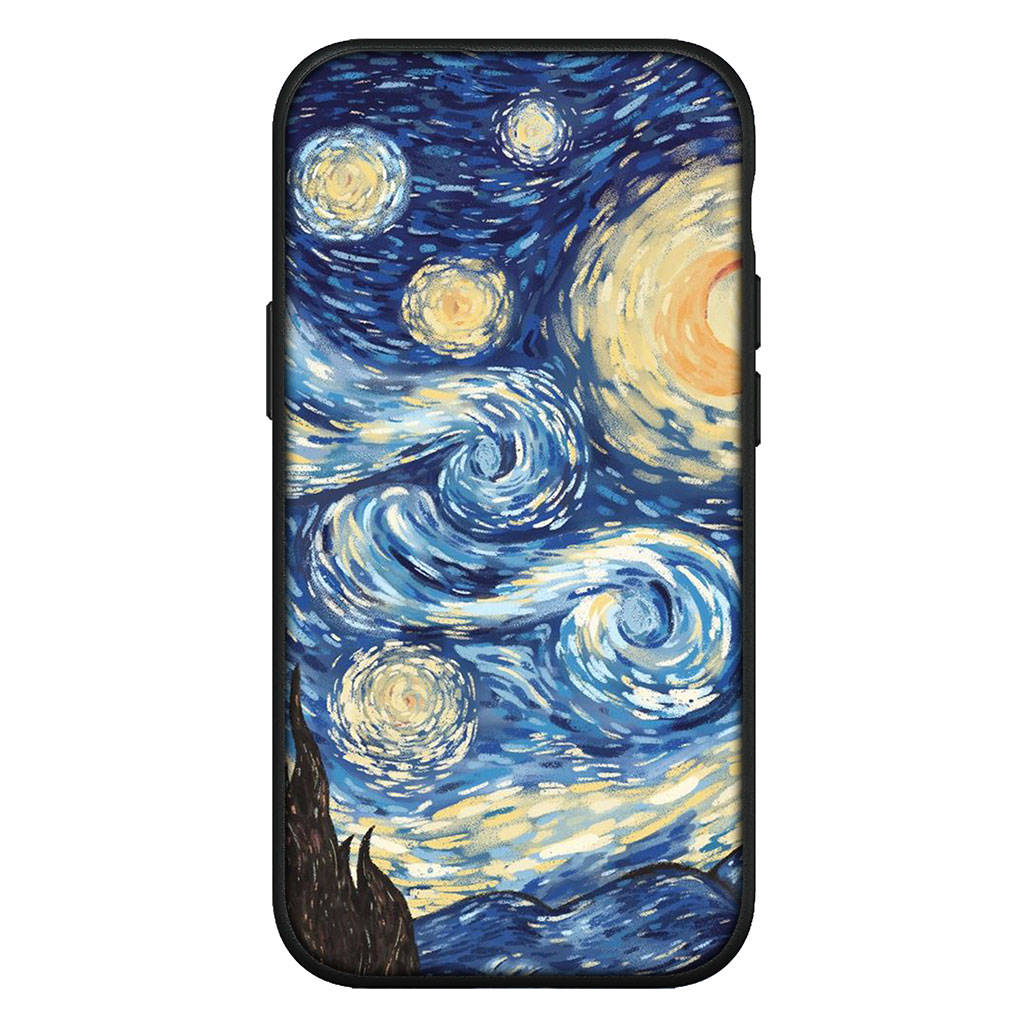

для iPhone 16 15 X XR Samsung Galaxy S24 S23 Plus Xiaomi Redmi Note 13 12 11 Pro Max 9 14 OPPO Huawei Чехол Starry Night Van Gogh Sunflower Phone Case for Samsung Galaxy A52 экрю