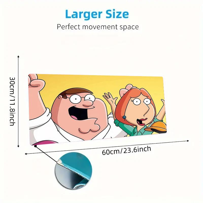 Family Guy2 Print Cushion Non-slip Laptop Tablet Big Mousepad XXL Mat Mini PC Playmat With Lock Edge
