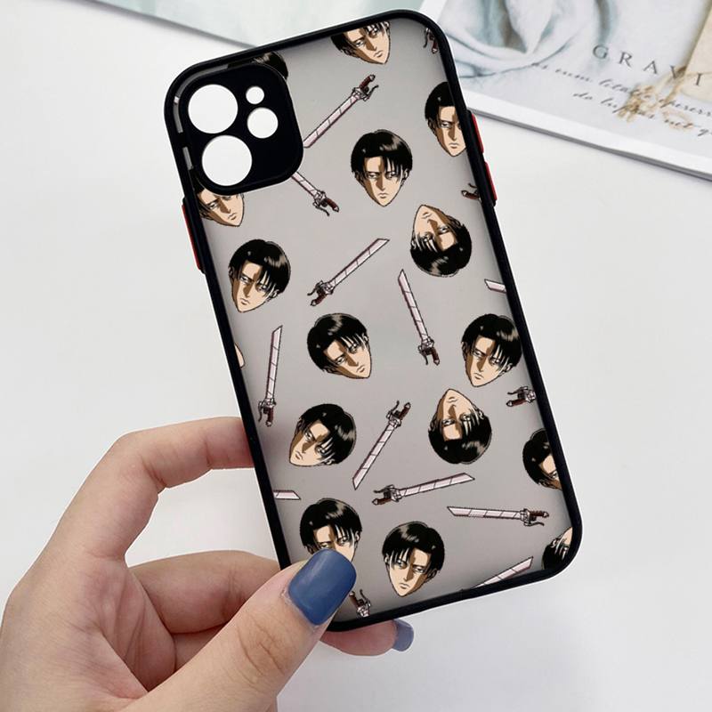 Husa de telefon anime Attack On Titan, transparentă, pentru iPhone 7 8 11 12 13 plus mini x xs xr pro max