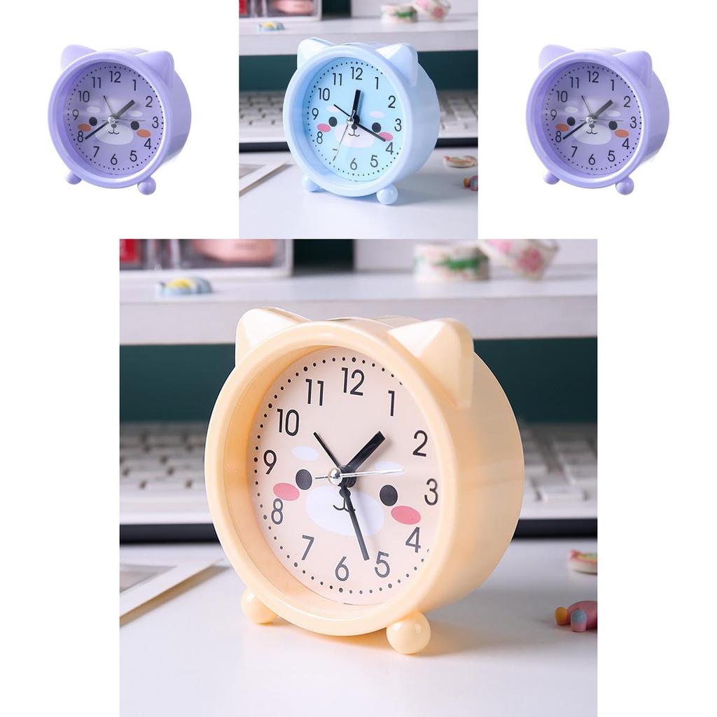 Cartoon Alarm Clock For Kids With Silent Battery Operation For Bedroom Decor
