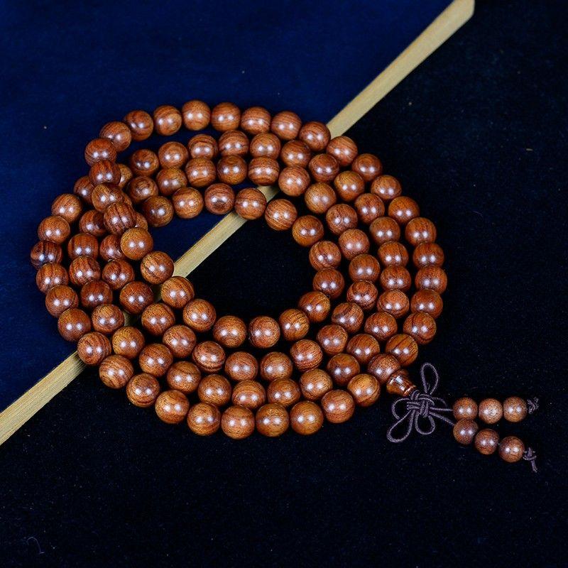 Black Rosewood Bracelet 108 PCs Ladies Bracelet Crafts Buddha Beads Rosary Rosewood Popular Jewelry Wooden Ornament
