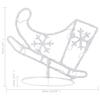 Christmas Decoration LED Reindeer & Sled Acrylic 260*21*87 Cm