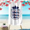 England Fußball Print Strandtuch, Großes Weiches Schnelltrocknendes Handtuch für Strand Camping Schwimmen