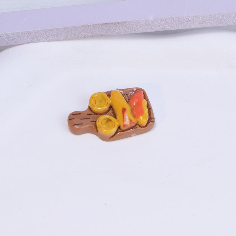 Miniature Food Toys: Resin Bread & Donut Fridge Magnets and Hair Clips