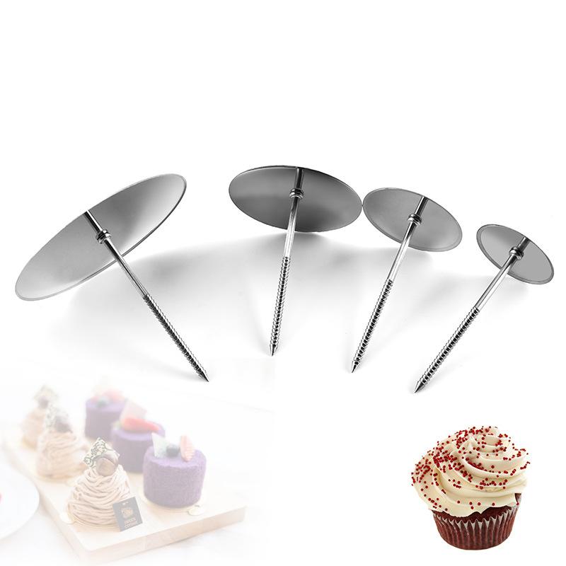 Punte per unghie in acciaio inossidabile per decorare torte, biscotti al cioccolato, fiori, supporti per aghi, vassoio per trasferimento crema, utensili per pasticceria