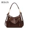 Ielgy Large Capacity Ladies Retro Shoulder Bag Fashion Cross-body Commuter Bag