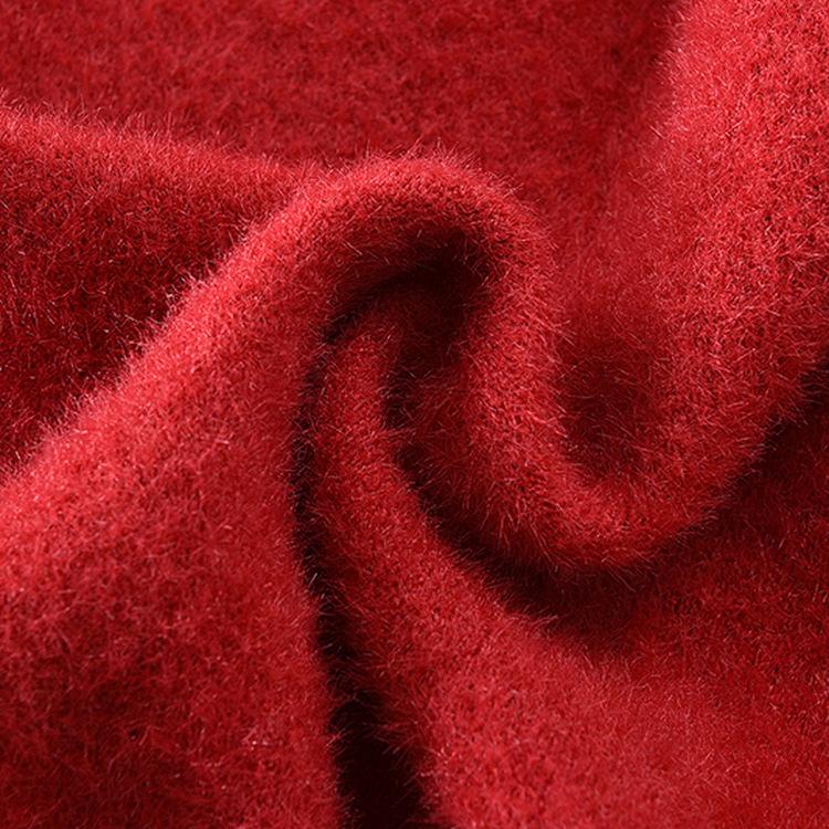 Middle-aged and Elderly Sweater Thickened Women's Knitted Sweater Thermal Backing Top