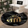 1 Stück runder Teppich Fc Wappen Design Gedruckter Runder Teppich, Teppich für Home Office, Runder Stuhlteppich, Dekorativer Teppich Fan Geschenke Weihnachtsgeschenk