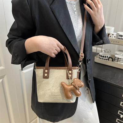 Large-capacity Color Matching New Small Fresh and Fashionable Texture Casual Portable Shoulder Messenger Bag Bag Women