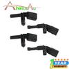 New 4PCS WHT003856 Front Rear Left and Right ABS Wheel Speed Sensor Set for Volkswagen Amarok Bora Beetle CC Eos Golf GTI Jetta