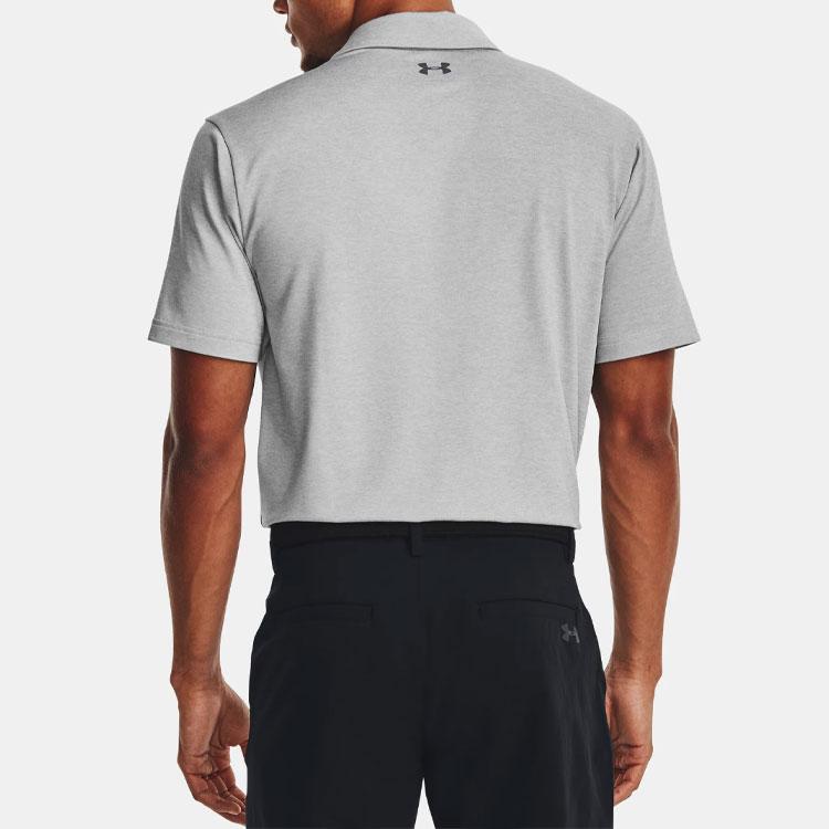 Under Armour Heather Polo Shirt Men's Modern Gray 1351131-011