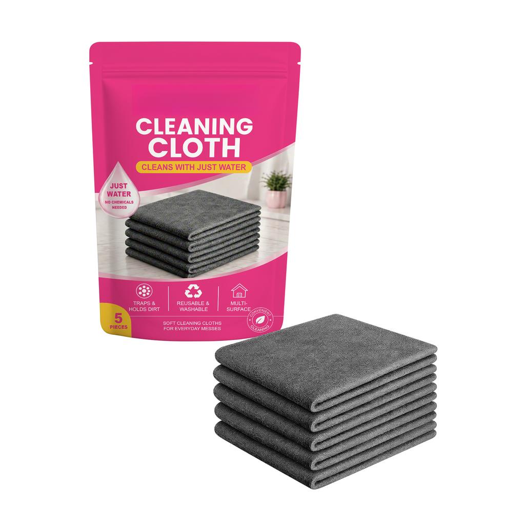 Thick Microfiber Cleaning Cloth, Lint-Free & Streak-Free, 812 Inches (2030 Cm), for Kitchen, Bathroom, Living Room and Home Cleaning