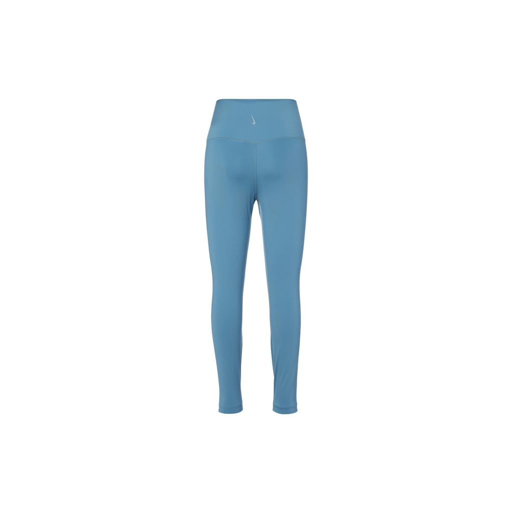 Nike Solid Color High-Waisted Slim Fit Workout Pants Women bottoms Blue DN4765-424