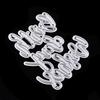Alphabet Phrase Framework Metal Silvery Stencil Embossing Cutting Dies For Diy Scrapbooking Paper Album Cards Making