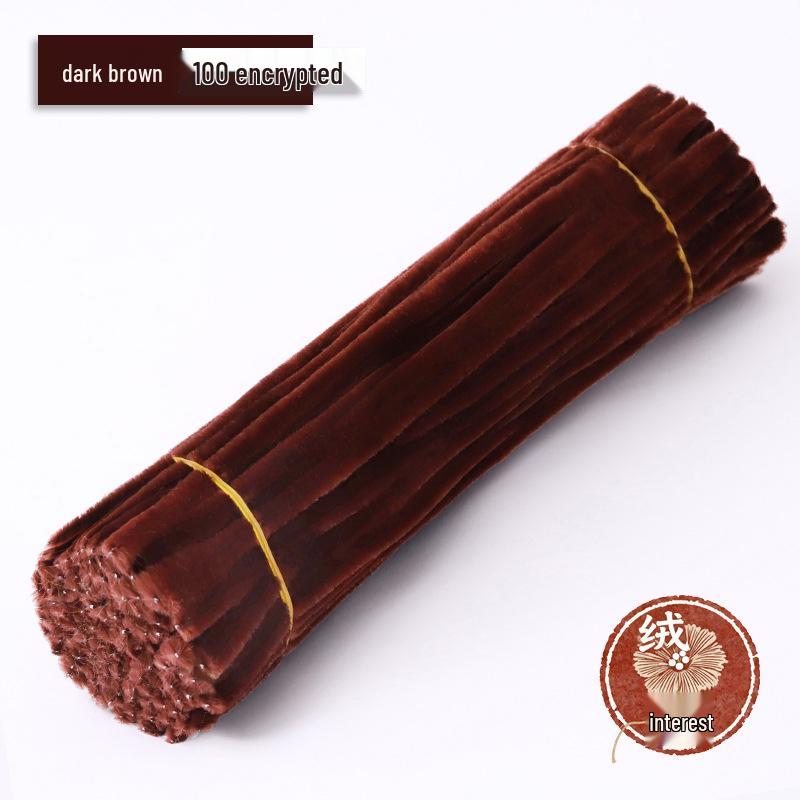 Macaron Twist Stick: Encrypted Velvet & Faux Plush Chenille Stems - DIY Mixed Color Craft Pack