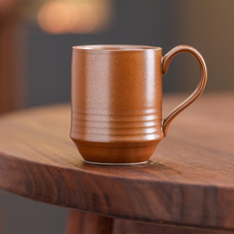 Nordic Ceramic Coffee Cup Latte Latte Flower Afternoon Tea Cup High Value Household Water Cup Mug