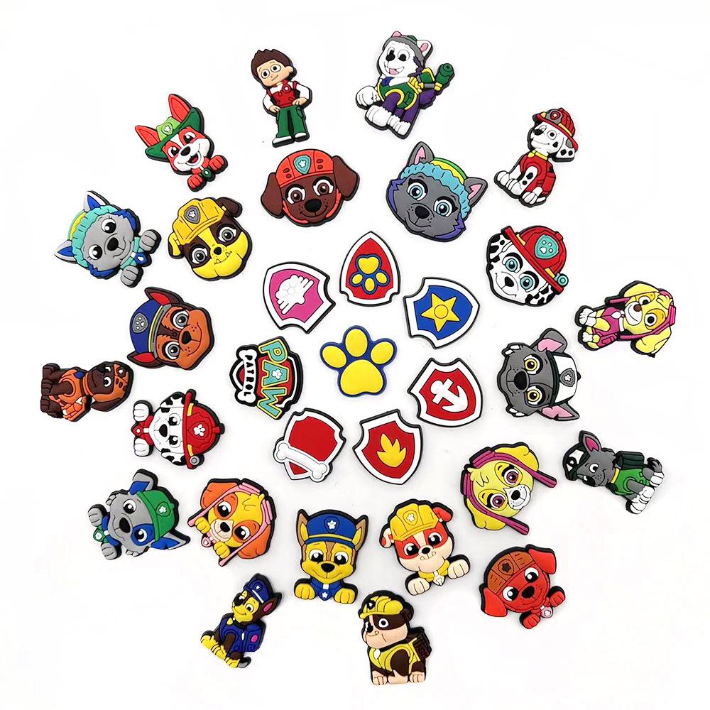 PAW Patrol Flower Clog Shoe Charms: Soft Rubber DIY Accessories