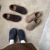 Autumn and Winter New Retro Lazy People Pedal Thick Soles To Increase Height, Ugly and Cute Single Shoes Women's Shoes