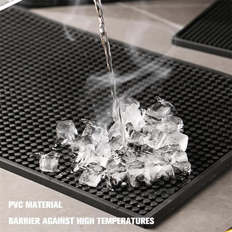 PVC Bar Mat Anti-slip Cafe Bar Mats Home Cup Mat Waterproof Heat Resistant Durable Drain Bar Service Spill Mat for Home Bar Cafe