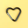 Heart-shaped Aluminum Carabiner Key Chain Clip Outdoor Camping Keyring Spring Hook Water Bottle Hanging Buckle Travel Accessory