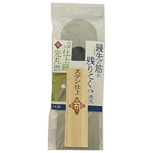 BIGMAN Interior Finishing Trowel, Thin, 180mm, Stainless Steel, Rounded Tip