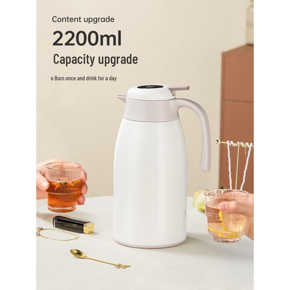 Stainless Steel Thermos Flask - Large Capacity Hot Water Bottle for Home Use