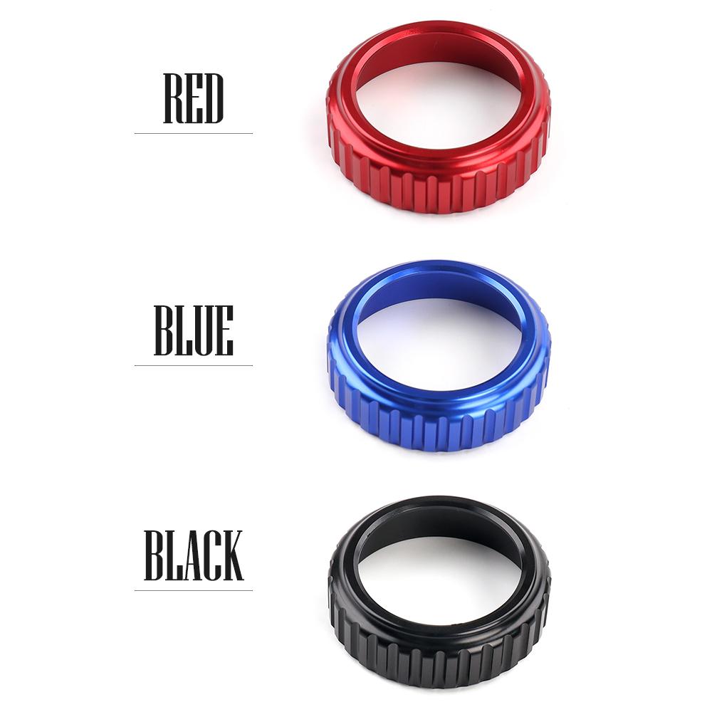 One Pair Aluminum Red Blue Black Interior Air Conditional Konb Ring Trim Cover For Hyundai Tucson NX4 2025 Accessories