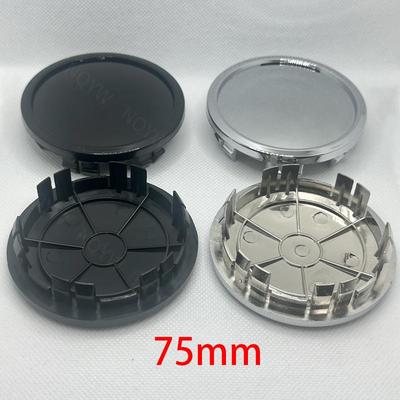 4 Adet/takım 75mm Araba Araç Tekerlek Göbeği Merkez Kapağı Kapağı ABS Siyah Gümüş Evrensel Yüksek Kalite Dayanıklı Dış Otomobil Aksesuarları
