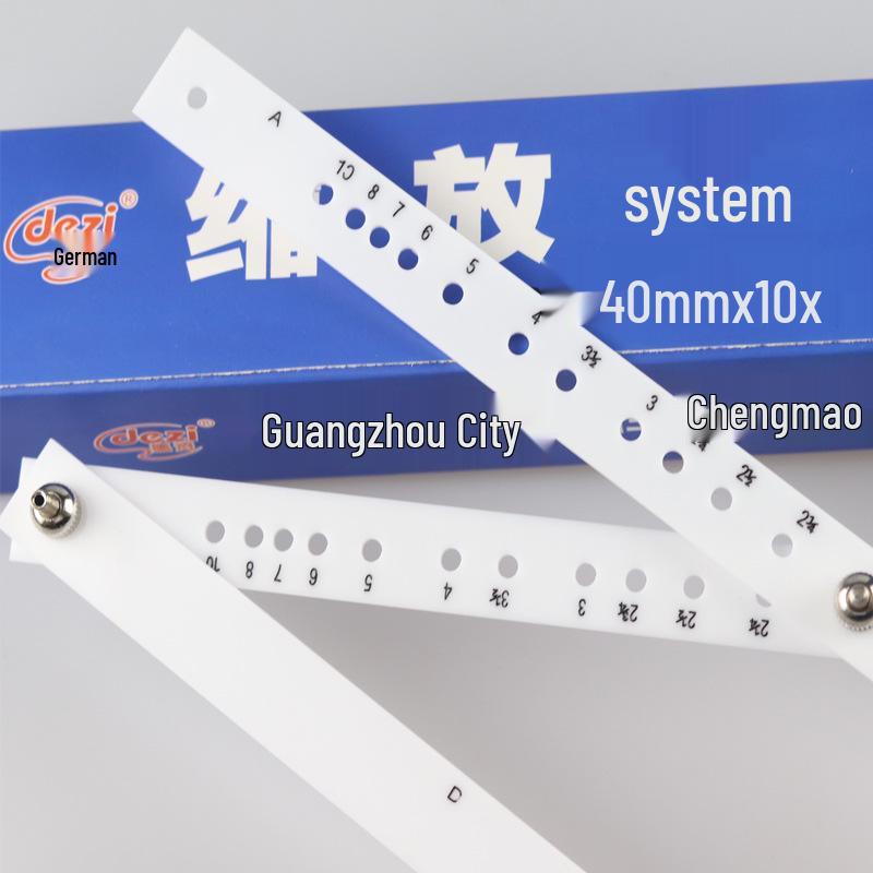 German Brand 10x Magnifying Ruler for Drafting, Drawing, and Engineering Design