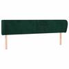 Tête de lit - Maison Exclusive - Velours vert foncé - 183 x 23 x 78/88 cm - Hauteur réglable
