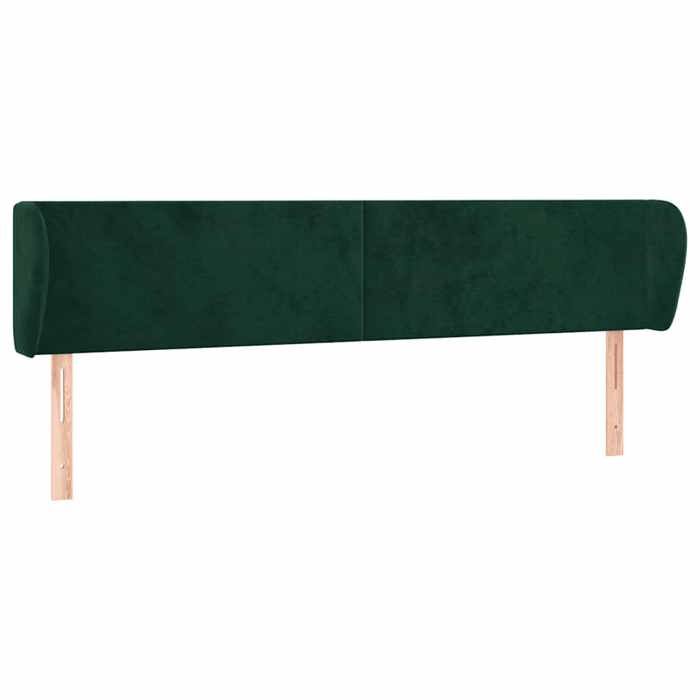 Tête de lit - Maison Exclusive - Velours vert foncé - 183 x 23 x 78/88 cm - Hauteur réglable