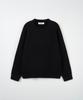 NODU Ribbed Raglan Diagonal Knit [Black]
