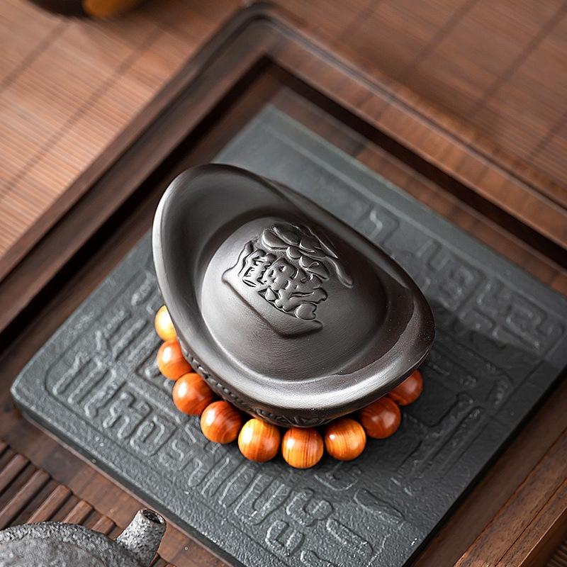 Changeable Color Tea Pet Purple Clay Tea Play Tea Pot Lid Tea Table Accessories Creative Wealth Bowl Tea Ceremony Decoration