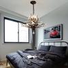 Candle  Crystal Chandelier Vintage Candle Led Pendant Light Room Decor Ceiling Hanging Light for Living Room