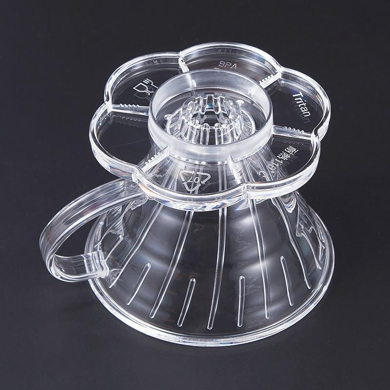Filter Cup, V60 Filter Paper Coffee Filter, Pour-over Coffee Funnel, Resin Filter Screen, Mesh, Outdoor Portable