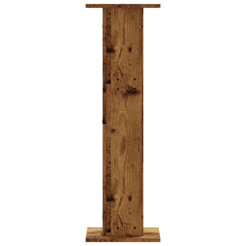 Plant Stand 2 pcs Rustic Wood Look 30 x 30 x 95 cm Engineered Wood