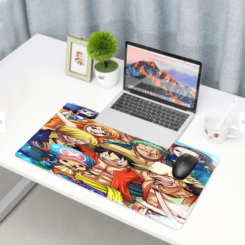 One Piece Print Mouse Pad, Anti‑Slip Desktop keyboard Mat, for PC Laptop Gaming Working Daily Use, Cool Festival Surprise Gift