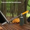 Outdoor Weed Torch with Detachable Long Arm Adjustable Flame Control Valve Weeding Blow Torch Flame Thrower Camping Propane Weed Burner