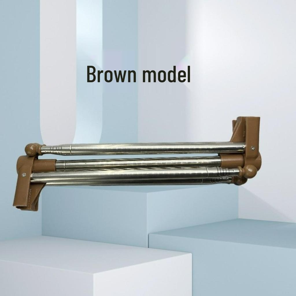 Stainless Steel Retractable Folding Clothes Drying Rack for Indoor Balcony or Travel Use