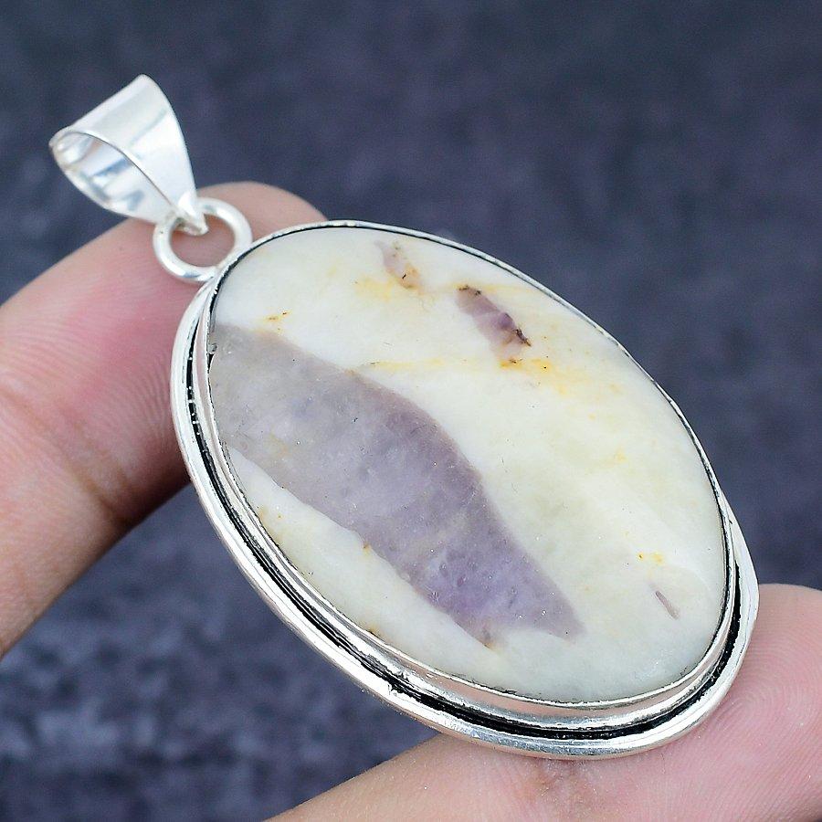 Kammererite Gemstone Handmade 925 Sterling Silver Jewelry Pendant 2.36" M1c91