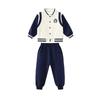 Primary School Sports Uniform Set: Spring & Autumn First Grade Three-Piece Outfit for Kindergarten & Children's Sports Events