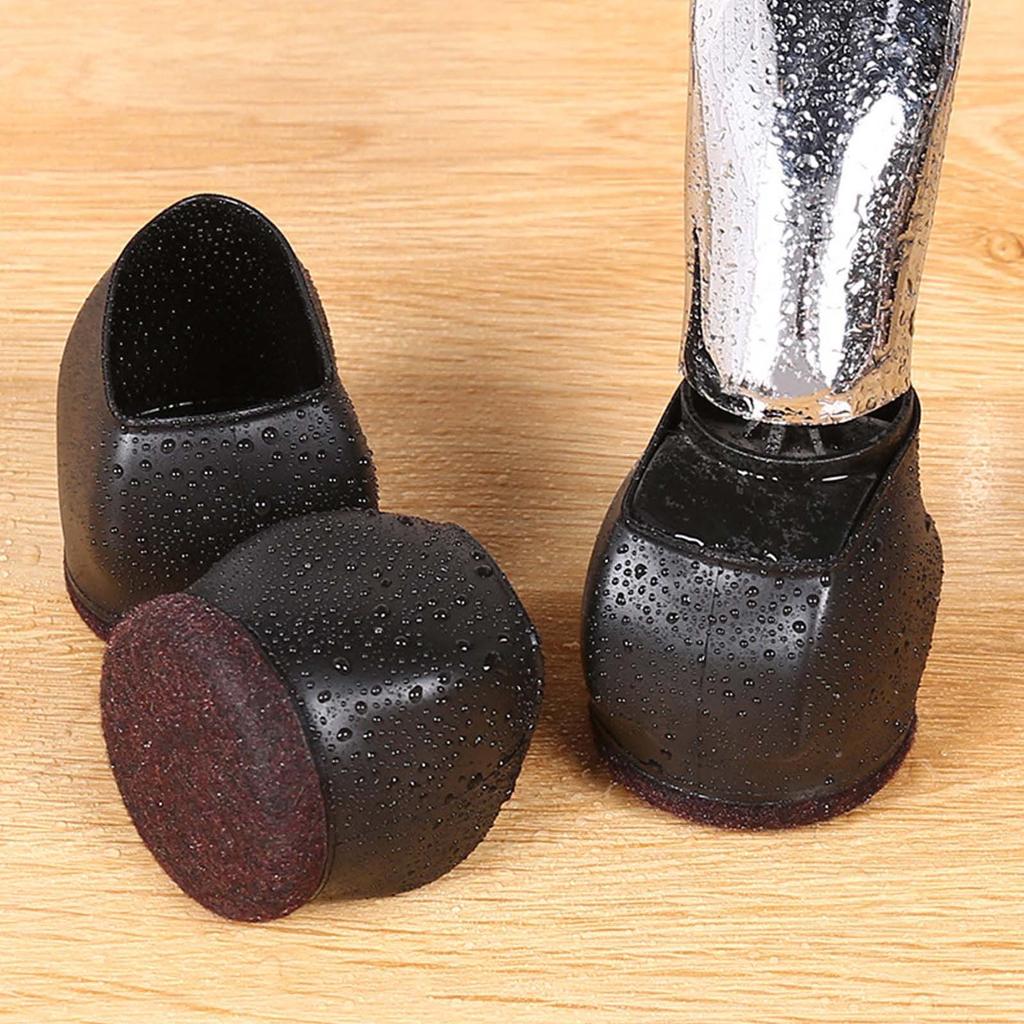 5 Pack Furniture Legs Anti-skid Leg Cover for Pulley Chair Computer Chair Roller Holder Office Wheel Protective Sleeve