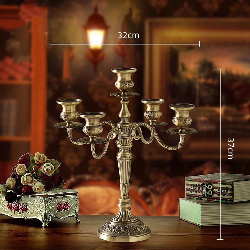 Ретро триголовий канделябр металевий свічник реквізит для фотографії весільні центральні елементи тримач для свічок прикраса для дому
