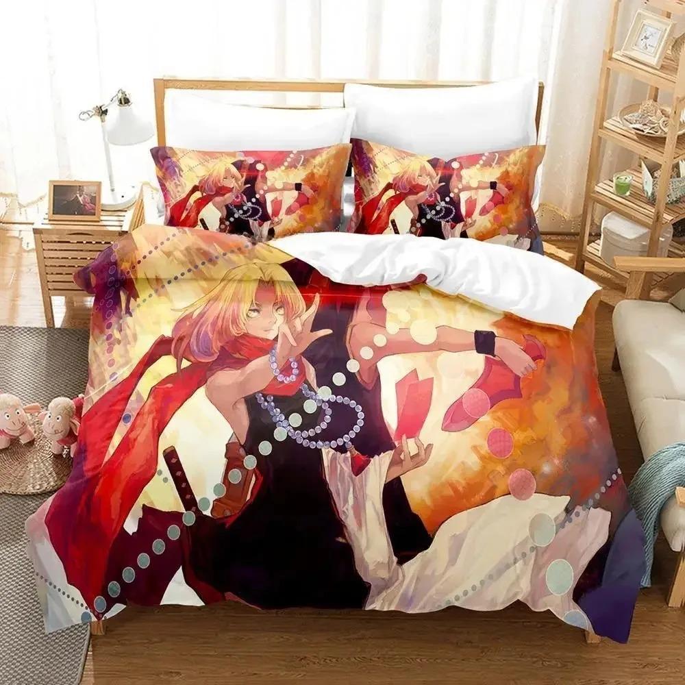 New Shaman King Bedding Set Single Twin Full Queen King Size Bed Set Adult Kid Bedroom Duvet cover Sets 3D Anime Bed Sheet Set