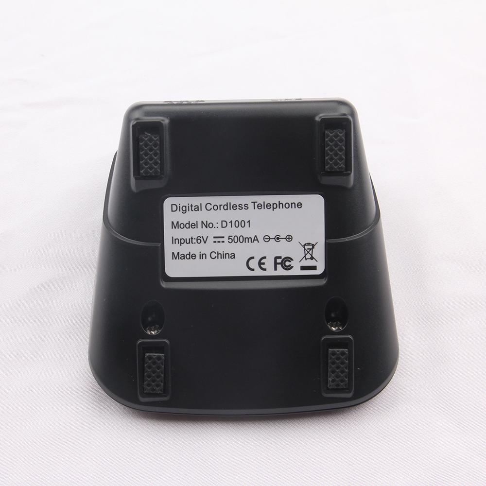 D1001 Cordless Landline Home Office Desk Phone with Caller Recognition Sound and Noise Reduction Function