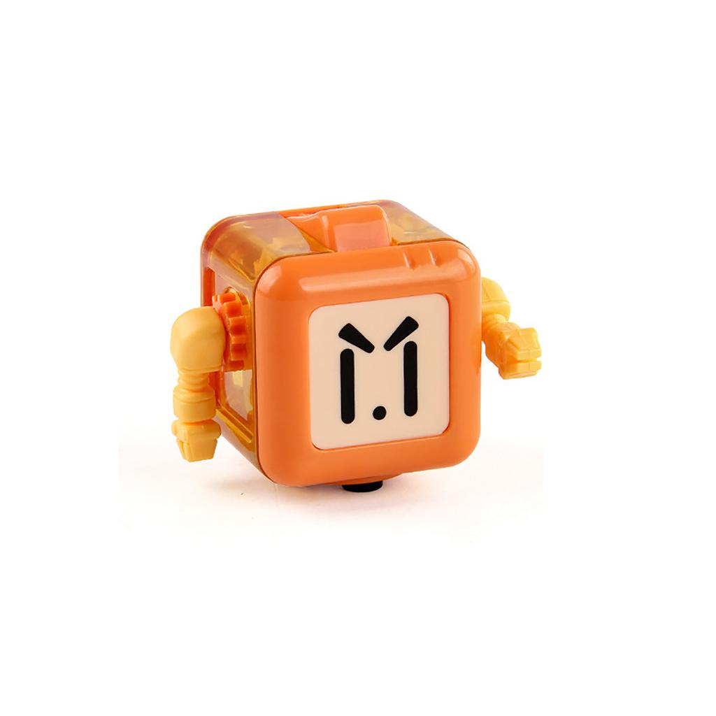 Funny Big Eyes Robot Cube Decompression Toys 6Sided Playable Sensory Toys Stress Relief Birthday Gifts For Children Adults
