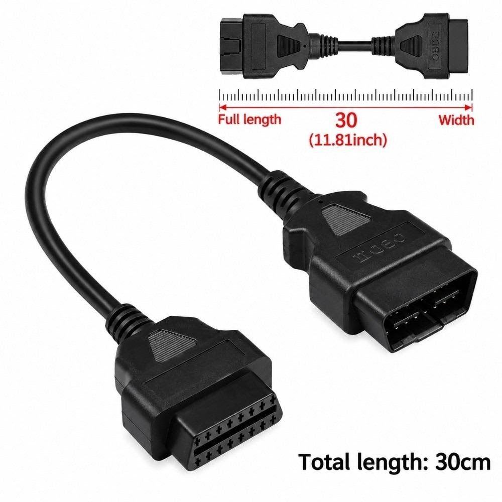 30/60/100/150/300cm OBD2 Extension Cable Male To Female ELM327 Scanner Adapter  for ELM327 Scanner