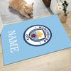 Custom Name Manchester City Crest Carpet Rug Customizable Soft Washable Anti-Slip Home Living Room Sofa Mats Personalized Rug. 0909237