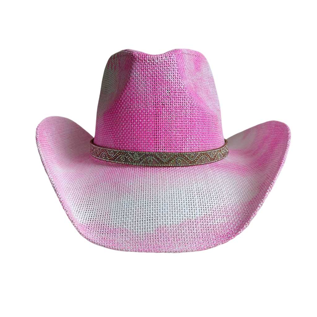 Western cowboy straw hat men and women retro wide-brimmed Cowboy Straw Hat Embroidered Wide Brim chapeau cowboy